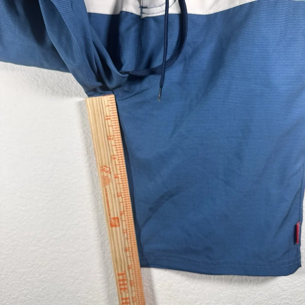 Disney Marvel Captain America Men Swim‎ Trunk Board Shorts Stripes | Size Small